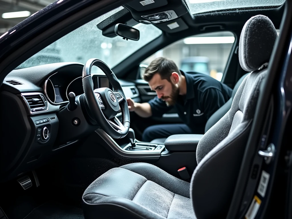 Professional interior car detailing